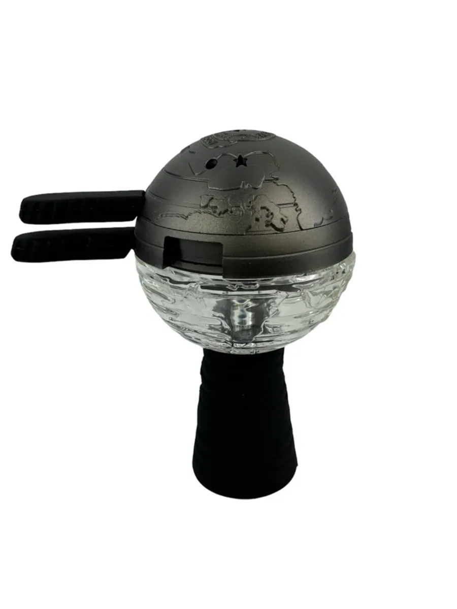 Amy Deluxe Hookah Shisha Tobacco Head New Age Globe Crystal Glass Edition Set, Glasi004