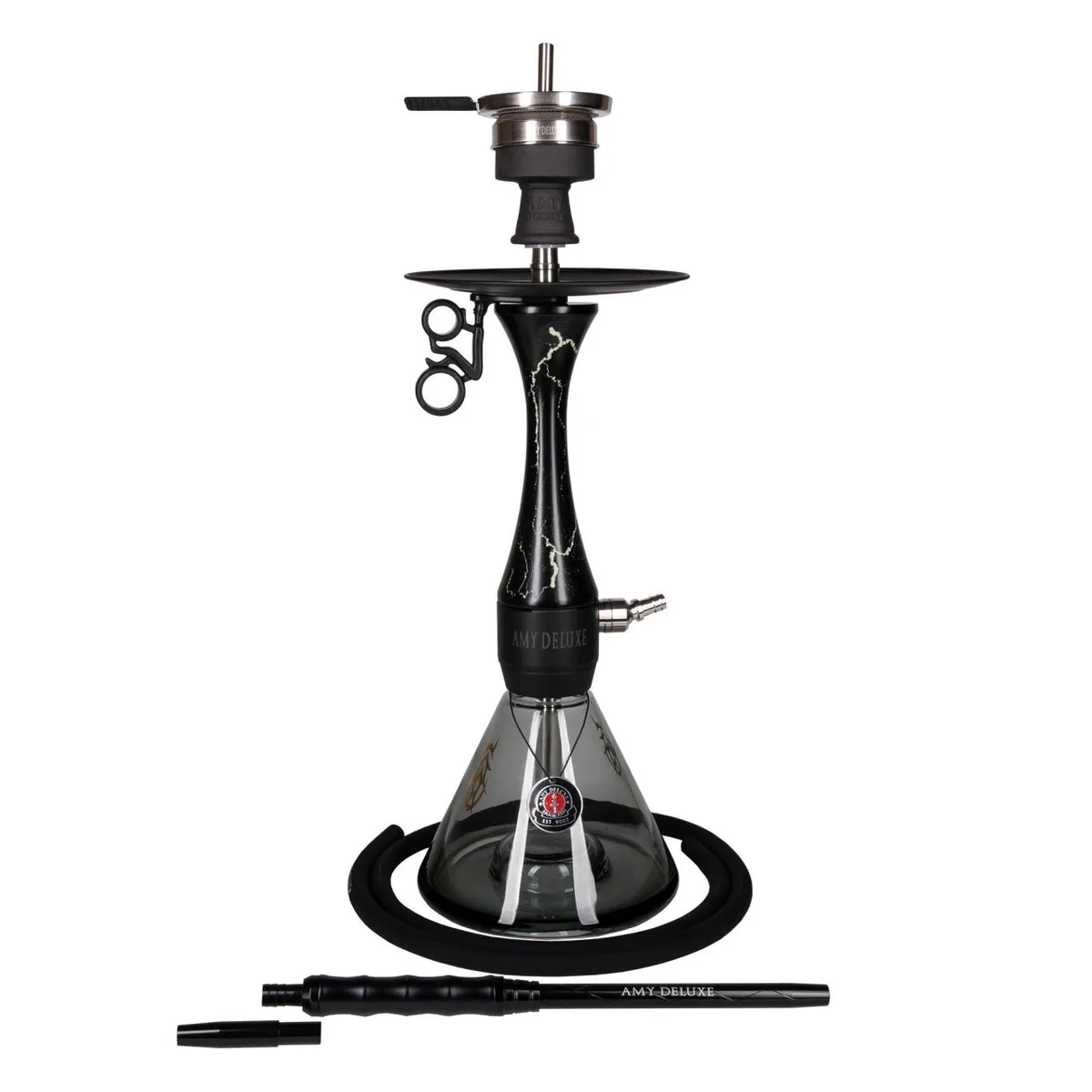 Amy Deluxe German hookah shisha set,Woodica 105.02, column that glows in the dark