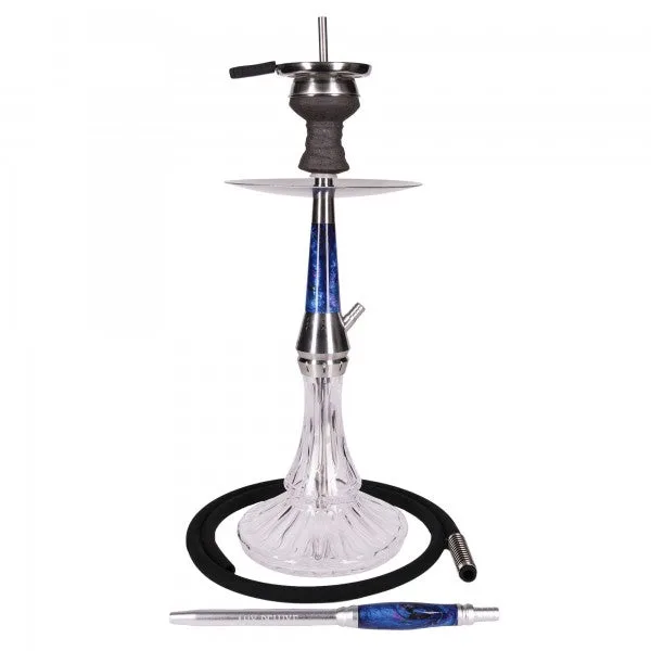 Amy Deluxe German hookah shisha set, 1200 Galactic Steel S