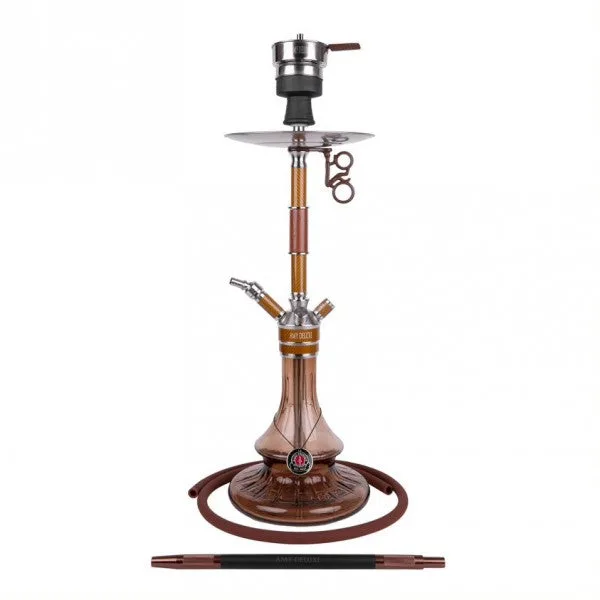 Amy Deluxe German Hookah Shisha Set, ss26.01 Carbonica Solid