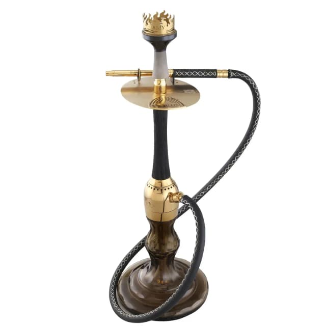 Amy Deluxe German hookah shisha set, Amir`s INDI V3.0 luxury leather/wood hookah